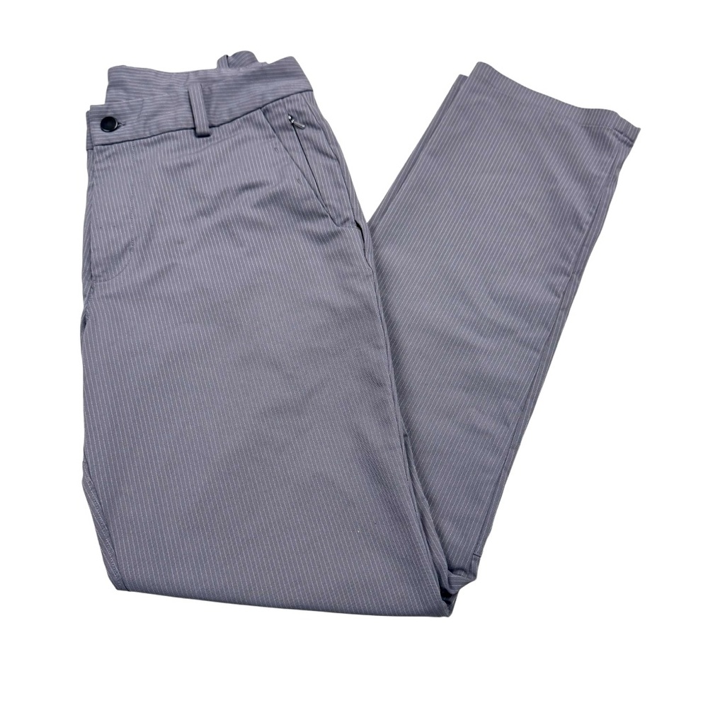 Lululemon‎ Pants Mens Gray Pinstriped Zipped Pocket